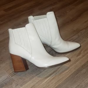 Marc Fisher White Booties